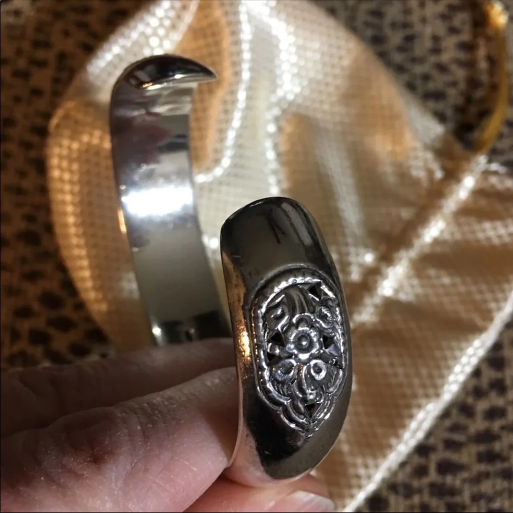 Vintage Sterling Silver Cuff - Picture 2 of 8